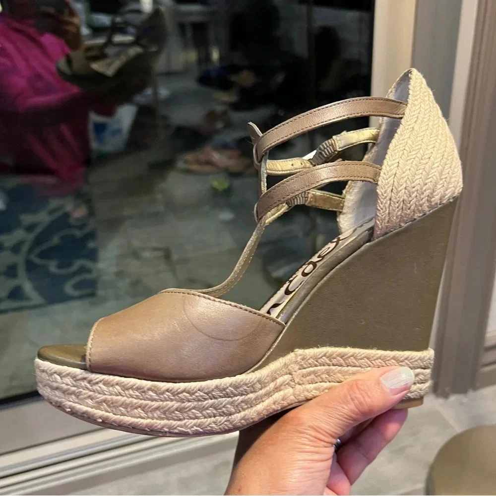 Sam Edelman Saddle Katarina wedge Heels brown